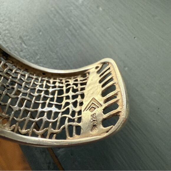 Silpada 925 Sterling Silver Woven Textured Cuff Bracelet - Picture 7 of 11